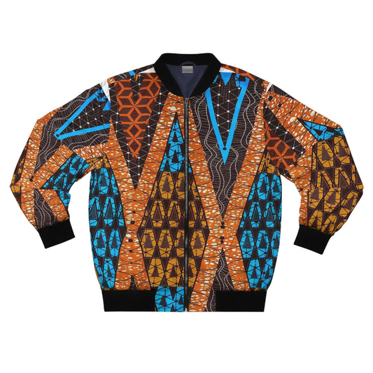 African Print Bomber Jacket